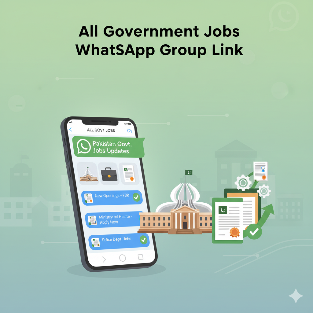 All Government Jobs WhatsApp Group Link – Daily Verified Job Updates