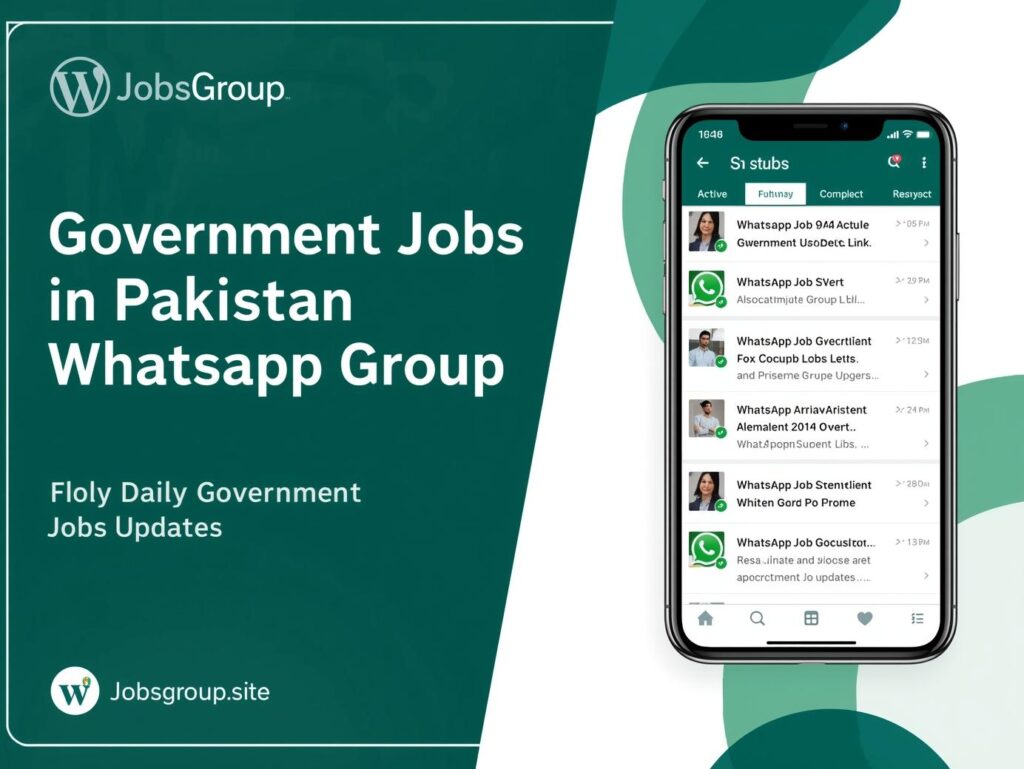 Government Jobs in Pakistan WhatsApp Group Link – Daily Government Job Updates