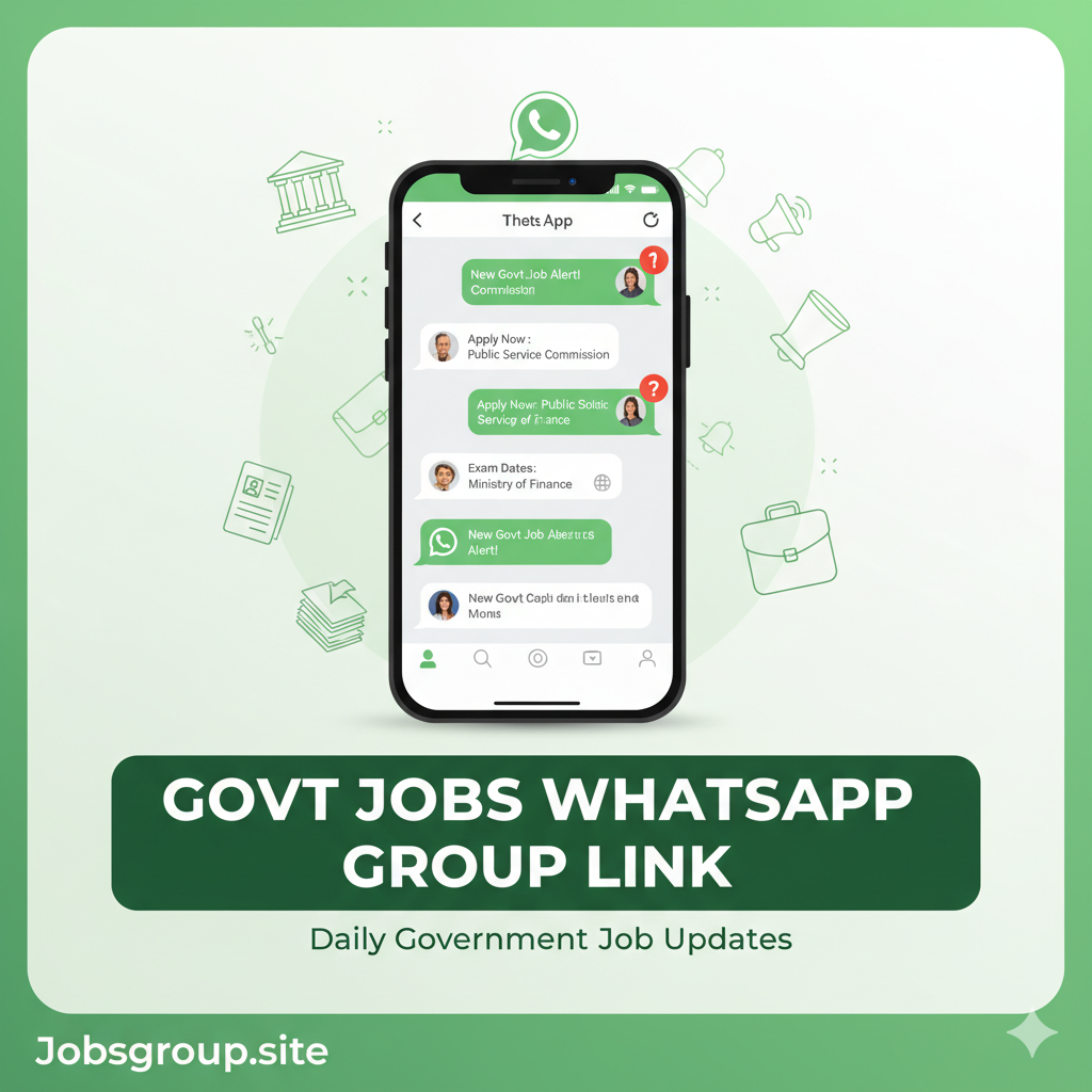 Govt Jobs WhatsApp Group Link – Join for Daily Government Job Updates