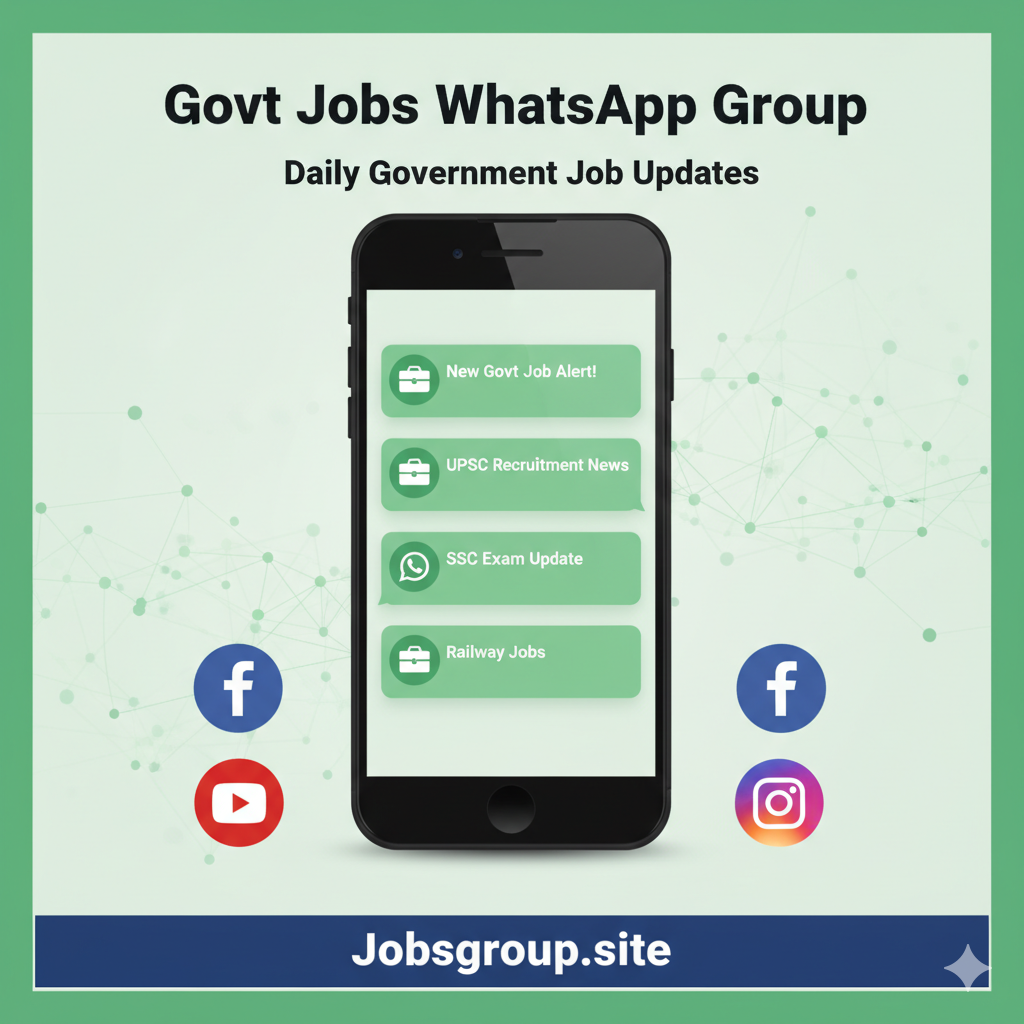 Govt Jobs WhatsApp Group – Join for Daily Government Jobs Updates